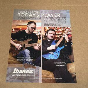 Tom Quayle & Martin Miller - Ibanez Guitars - 2018 Print Advertisement